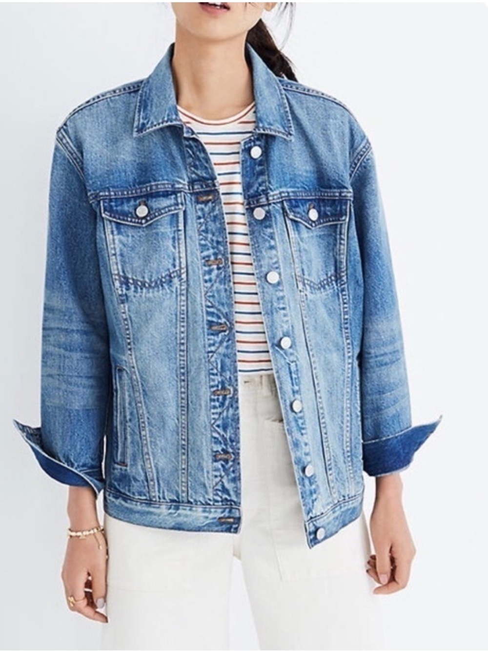 Madewell Oversized Light Blue Denim Jacket
